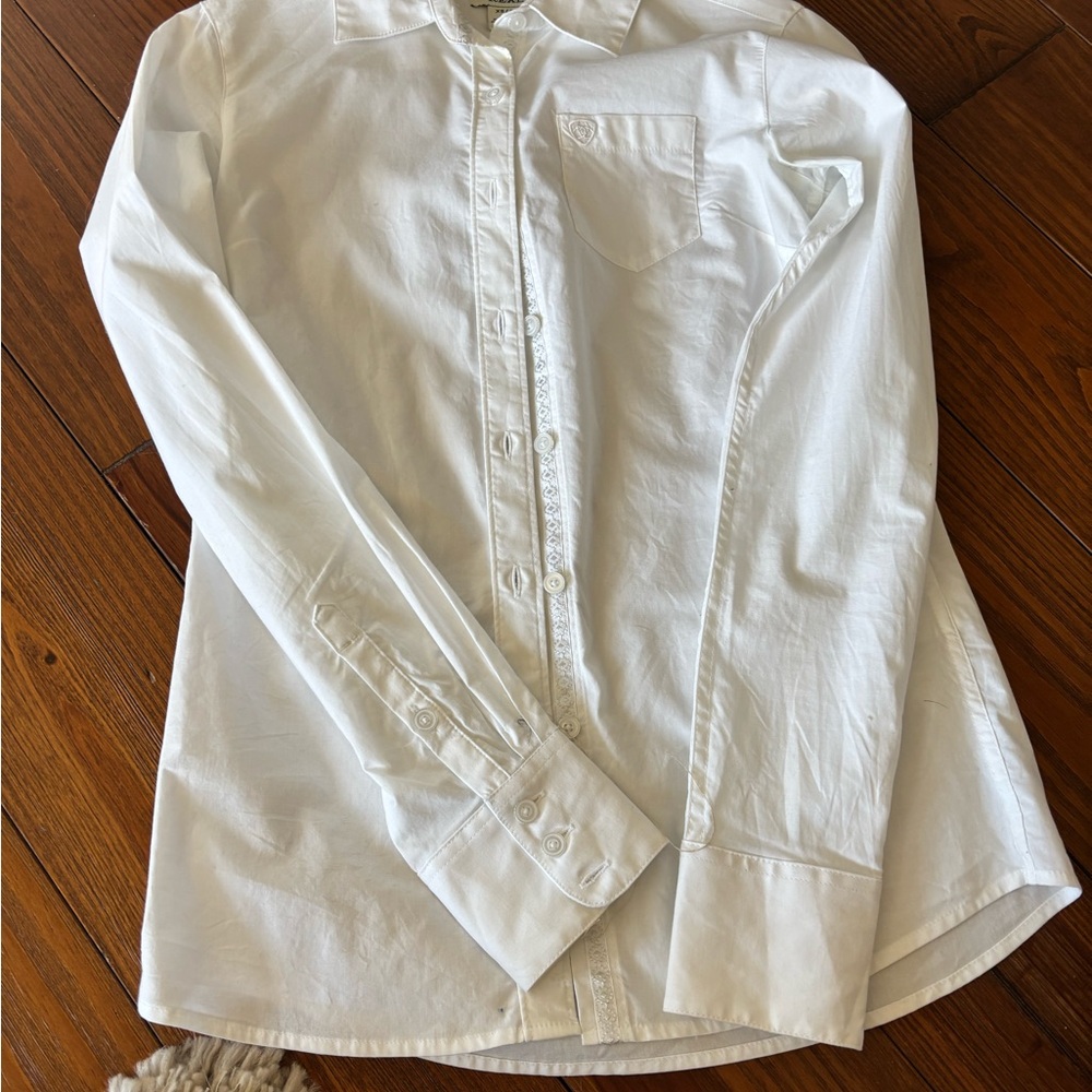 Classic White Button-Up Shirt